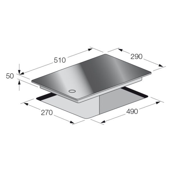 PLAQUE CUISSON FOCUS SOFT32 - 2FEUX - NOIR – Image 2