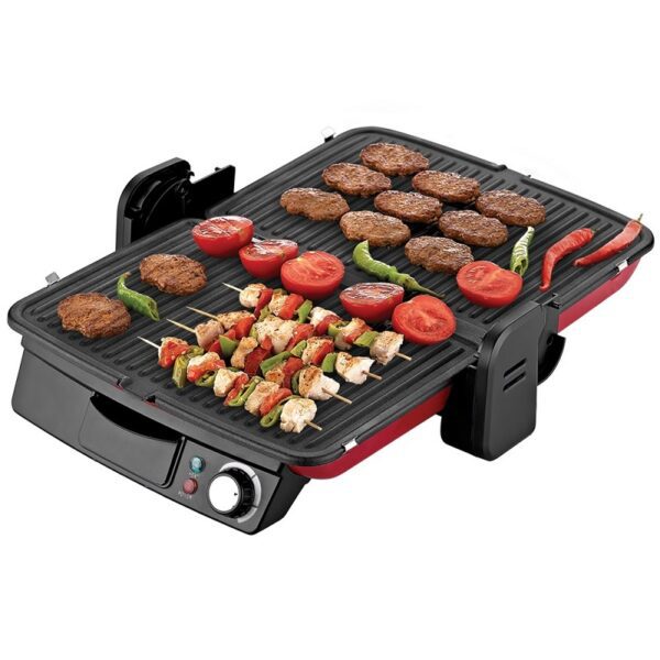 Grille Panini GM - SINBO SSM-2536 - 2000W - Rouge & Noir – Image 2