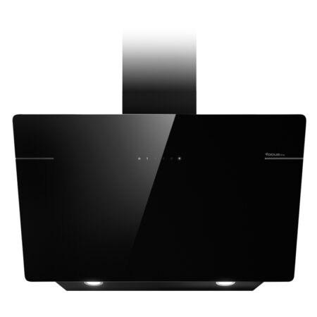 HOTTE MURALE FOCUS BARETTA - 90CM - VITRO NOIR