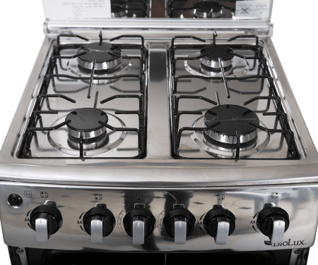 CUISINIERE BIOLUX SILVER - 50*52- INOX - 4 Feux – Image 2
