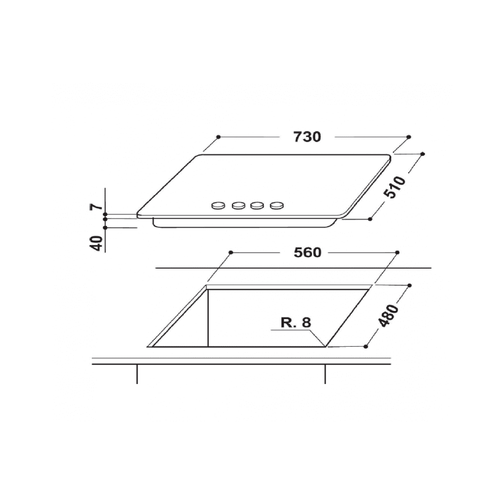 PLAQUE DE CUISSON WHIRLPOOL 5FEUX INOX IXELIUM Chamsi Confort