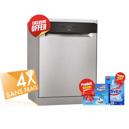 LAVE-VAISSELLE WHIRLPOOL WFE2B19X 13C INOX