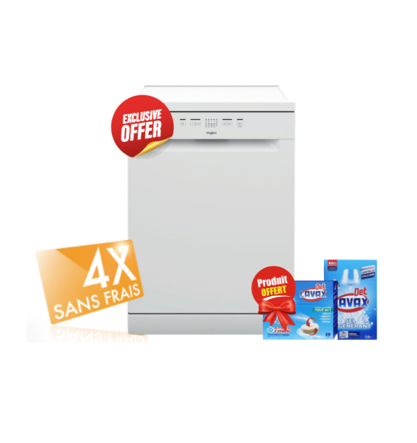 LAVE VAISSELLE WHIRLPOOL WFE2B19 13 COUVERTS - BLANC