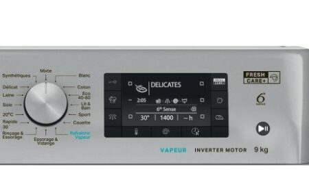 MACHINE À LAVER WHIRLPOOL 9KG FFWD9248SBS SILVER – Image 2