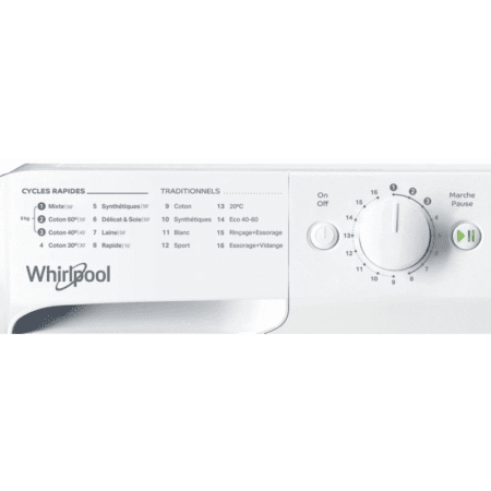 LAVE LINGE FRONTALE WHIRLPOOL 6KG-1000TR BLANC – Image 4