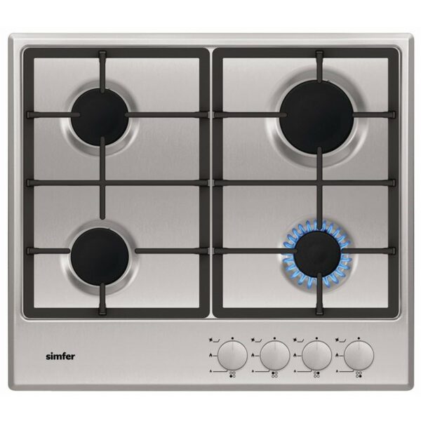 PLAQUE DE CUISSON ENCASTRABLE SIMFER 4 FEUX - 60CM - INOX