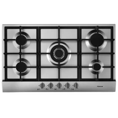 PLAQUE DE CUISSON À GAZ 5 FEUX 90 CM FOCUS-INOX F 4789X