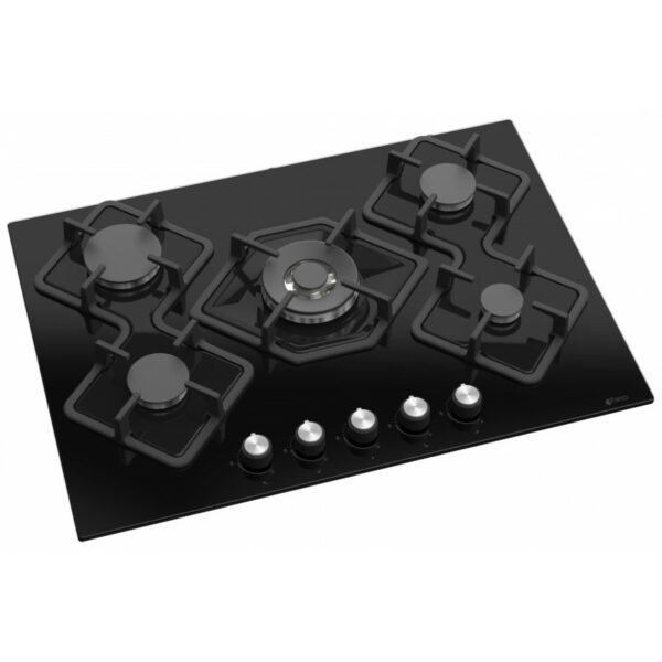 PLAQUE DE CUISSON FRANCO- 5Feux-70-353-IF -NOIR