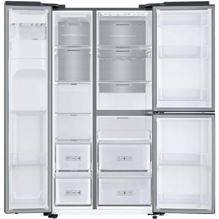 RÉFRIGÉRATEUR SAMSUNG SIDE BY SIDE -RS68 N8670- NO FROST- 604L- SILVER – Image 4