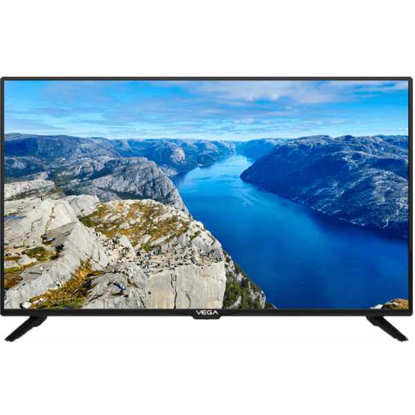 TV VEGA 43'' AVEC RÉCEPTEUR INTÉGRÉ (Support Mural Fixe + Câble HDMI) CADEAU