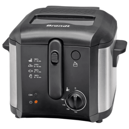 FRITEUSE BRANDT FRI30X - 2.5 L- 1600 W - NOIR ET INOX
