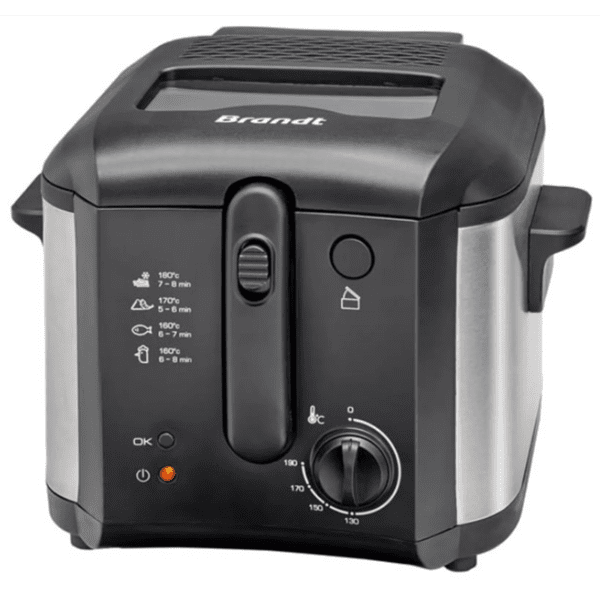 FRITEUSE BRANDT FRI30X - 2.5 L- 1600 W - NOIR ET INOX
