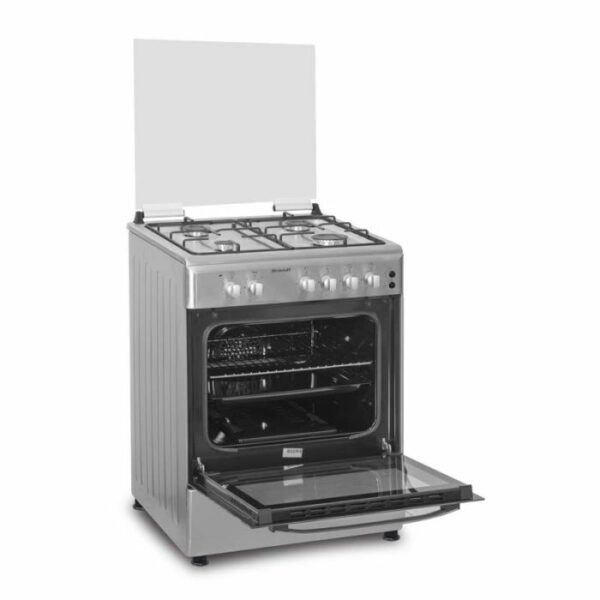 CUISINIÈRE À GAZ BRANDT BGE6241X 60CM + POÊLE 28CM – Image 2