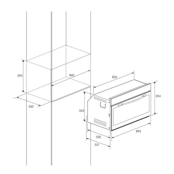 FOUR À GAZ FOCUS F793X VENTILÉ 90CM INOX – Image 2