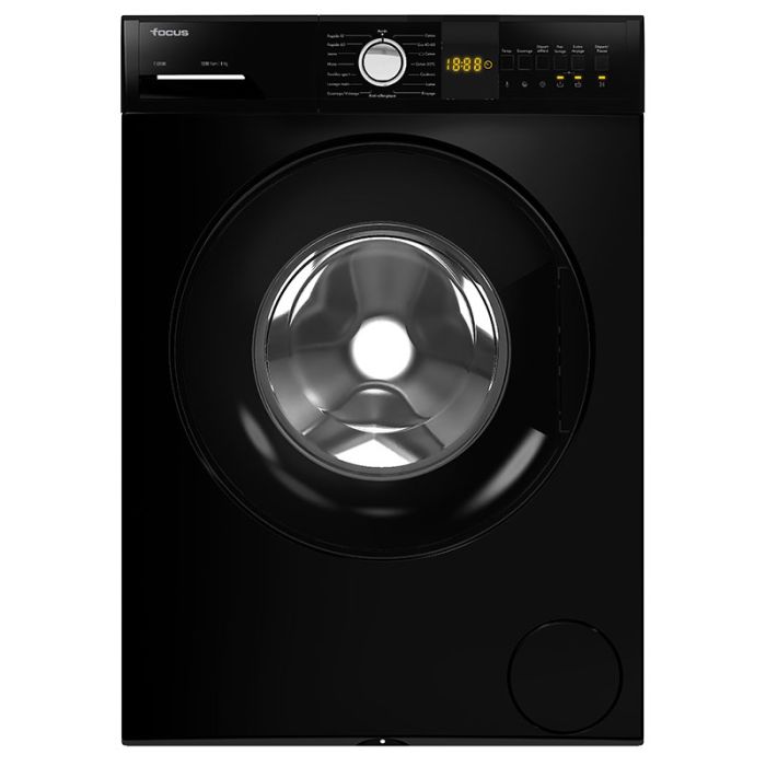 MACHINE À LAVER FOCUS 8KG NOIR