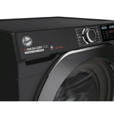 MACHINE A LAVER HOOVER HD4149AMBCB 14KG - 9KG NOIR LAVANTE SÉCHANTE – Image 4