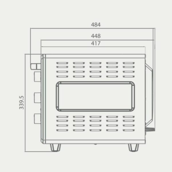 FOUR ÉLECTRIQUE VENTILÉ FOCUS F-60G 60L - GRIS – Image 3