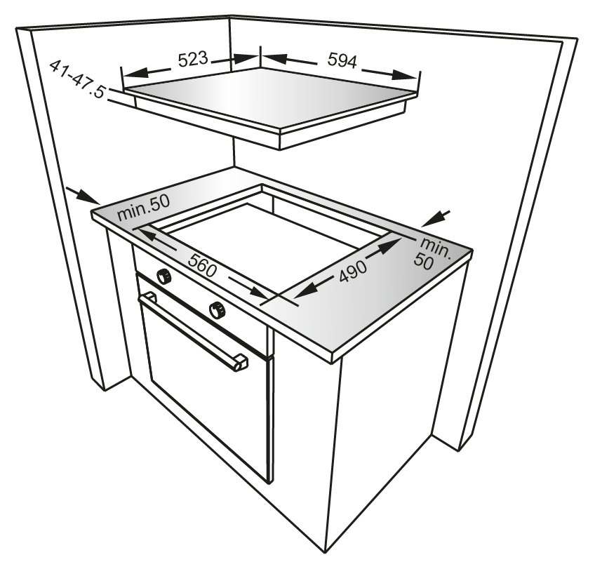 PLAQUE CUISSON PREMIUM AP1640-BS04 4F 60CM - NOIR – Image 2