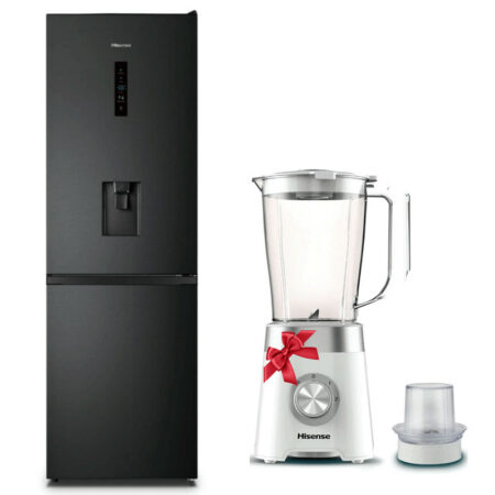 RÉFRIGÉRATEUR COMBINÉ HISENSE 320L NO FROST NOIR
