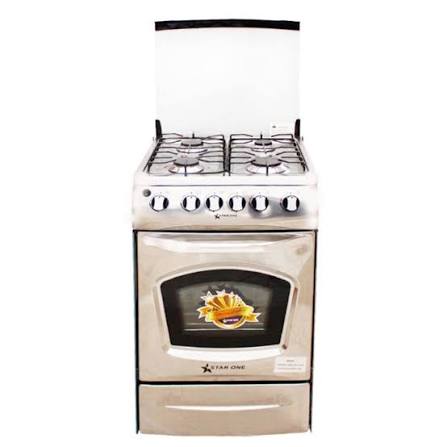 CUISINIÈRE À GAZ STARONE 50*50 4 FEUX INOX